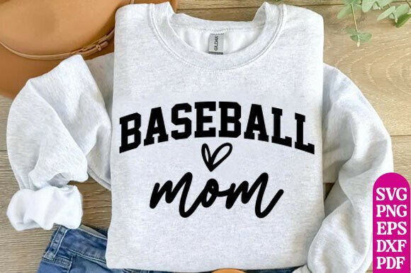 Baseball Mom Shirt SVG: A Versatile Graphic Design Asset for T-Shirt Designs