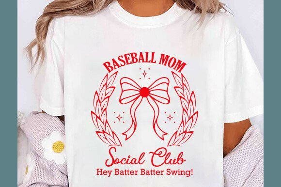 Baseball Mom Social Club SVG: A Versatile Graphic for T-Shirt Designs