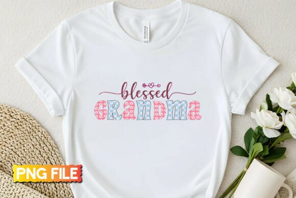 Blessed Grandma PNG: A Mother’s Day Graphic for Small Business Branding