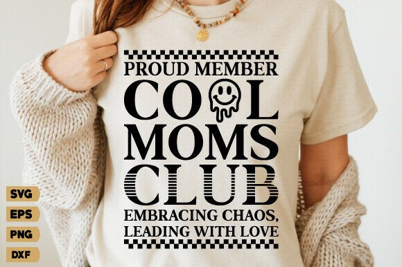 Cool Moms Club SVG: A Graphic Design Asset for T-Shirt Designs and Content Publishing