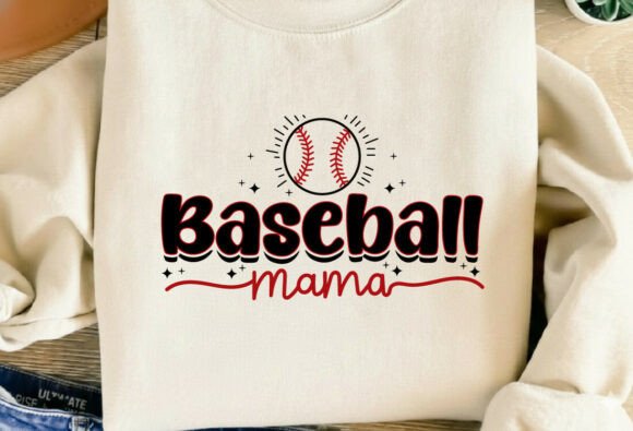 Elite Baseball Mama SVG Iconic Gameday S: A Bold Graphic for T-Shirt Designs