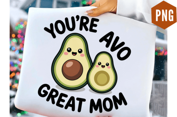 Funny Mother’s Day Avocado Illustration for Branding and Packaging