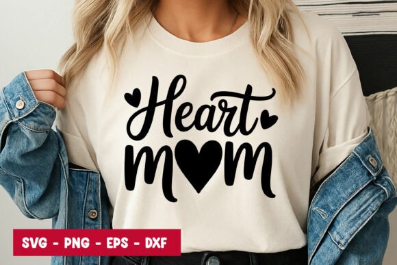 Heart Mom Script Typography SVG PNG: A Powerful Graphic Design Asset for Branding and Marketing