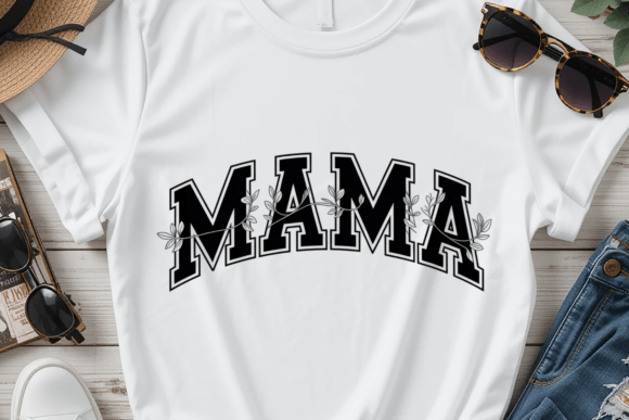 Mama Retro Mom Typography: A Stylish Graphic for Local Business Branding