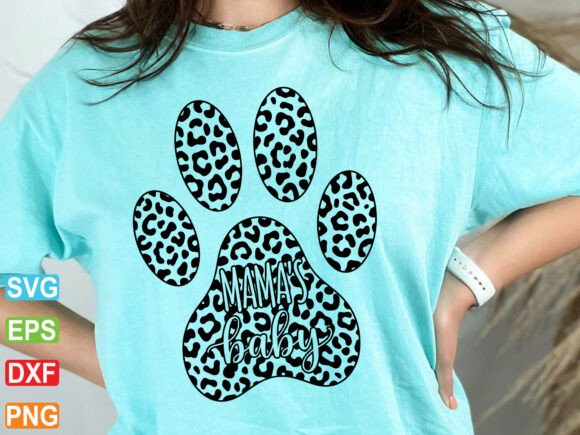 Mama’s Baby Paw Print SVG: A Playful Graphic for Local Business Branding