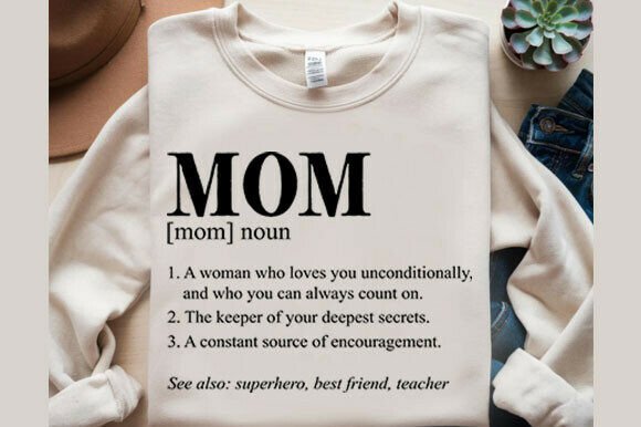 Mom Definition Sign SVG – A Graphic Design Asset for Heartfelt Branding