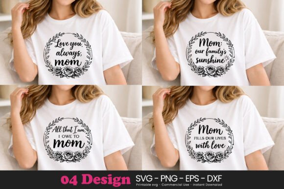 Mom Mommy Quotes SVG Love Family: A Heartfelt Graphic for Local Branding