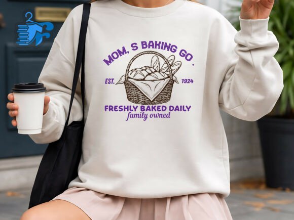 Mom’s Baking Co SVG: A Graphic Design Asset for T-Shirt Designs and More