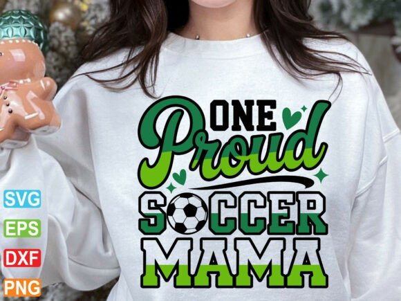 Proud Soccer Mama SVG: A Playful Graphic for T-Shirt Designs and Branding
