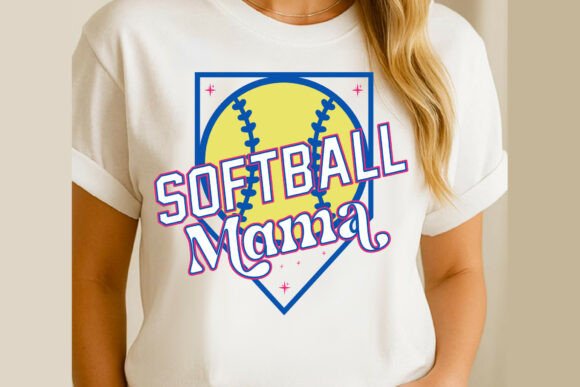 Softball Mama SVG and Softball Mom PNG: A Versatile Graphic Design Asset for T-Shirt Designs