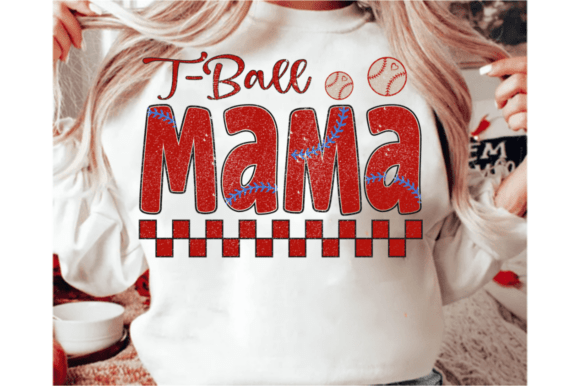 T-ball Mama Baseball SVG: A Playful Graphic Design Asset for T-Shirt Designs and Local Branding